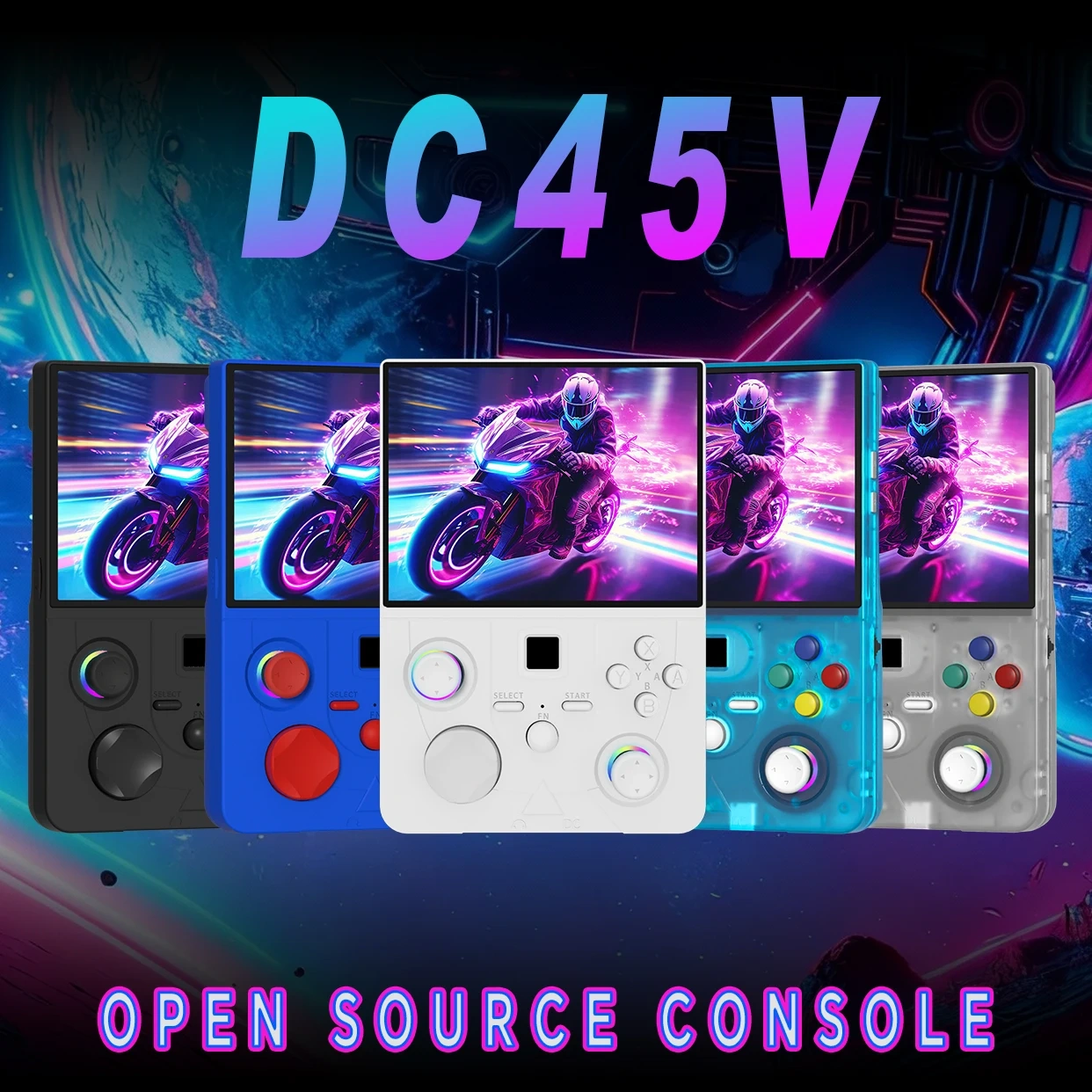 DC45V 4.5 Inch IPS Handheld Game Console RK3326 Open Source Linux Retro Game Player WIFI Vibration Motor 4000mAh 30+ Emulators,Shenzhen Weihong Technology Co., Ltd.,DC45V 4.5 Inch IPS Handheld Game Console RK3326 Open Source Linux Retro Game Player WIFI Vibration Motor 4000mAh 30+ Emulators