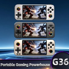 G36 landscape-style open-source handheld game console with dual joysticks, new double-player retro arcade handheld game console,Shenzhen Weihong Technology Co., Ltd.,G36 landscape-style open-source handheld game console