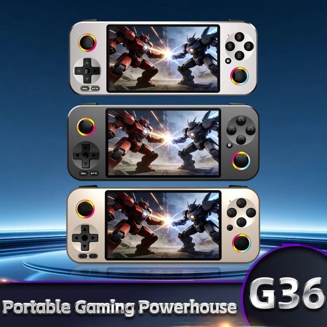 G36 landscape-style open-source handheld game console with dual joysticks, new double-player retro arcade handheld game console,Shenzhen Weihong Technology Co., Ltd.,G36 landscape-style open-source handheld game console