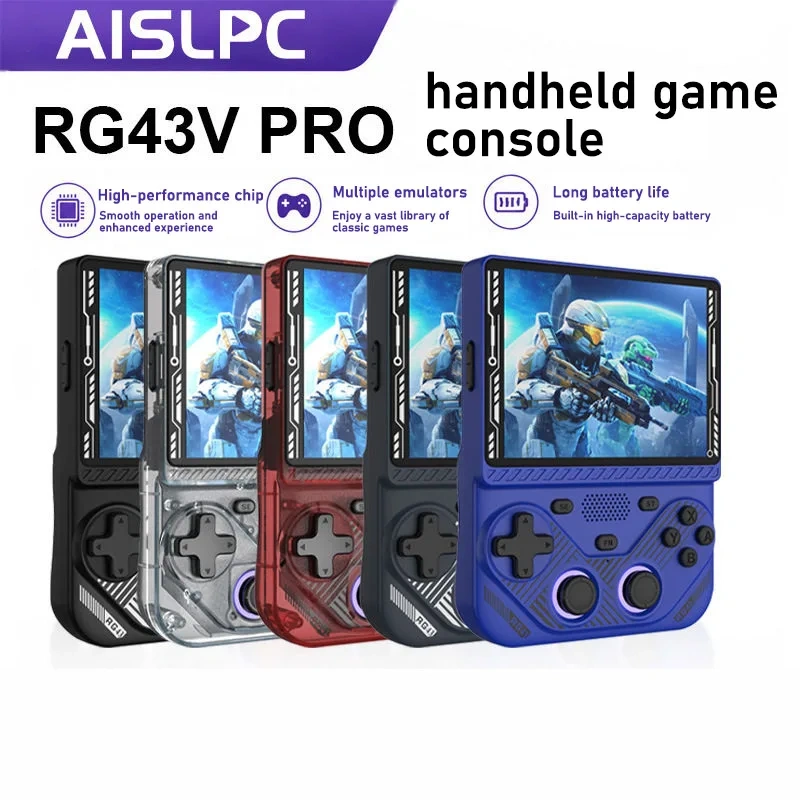 RG43V Pro Handheld Game Console 4.3 Inch IPS Screen EE4.7 Open Source System WIFI Online Battle Portable Retro Game Console,Shenzhen Weihong Technology Co., Ltd.,RG43V Pro Handheld Game Console 4.3 Inch IPS Screen EE4.7 Open Source System WIFI Online Battle Portable Retro Game Console