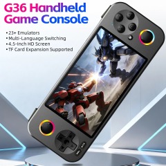 G36 landscape-style open-source handheld game console with dual joysticks, new double-player retro arcade handheld game console,Shenzhen Weihong Technology Co., Ltd.,G36 landscape-style open-source handheld game console