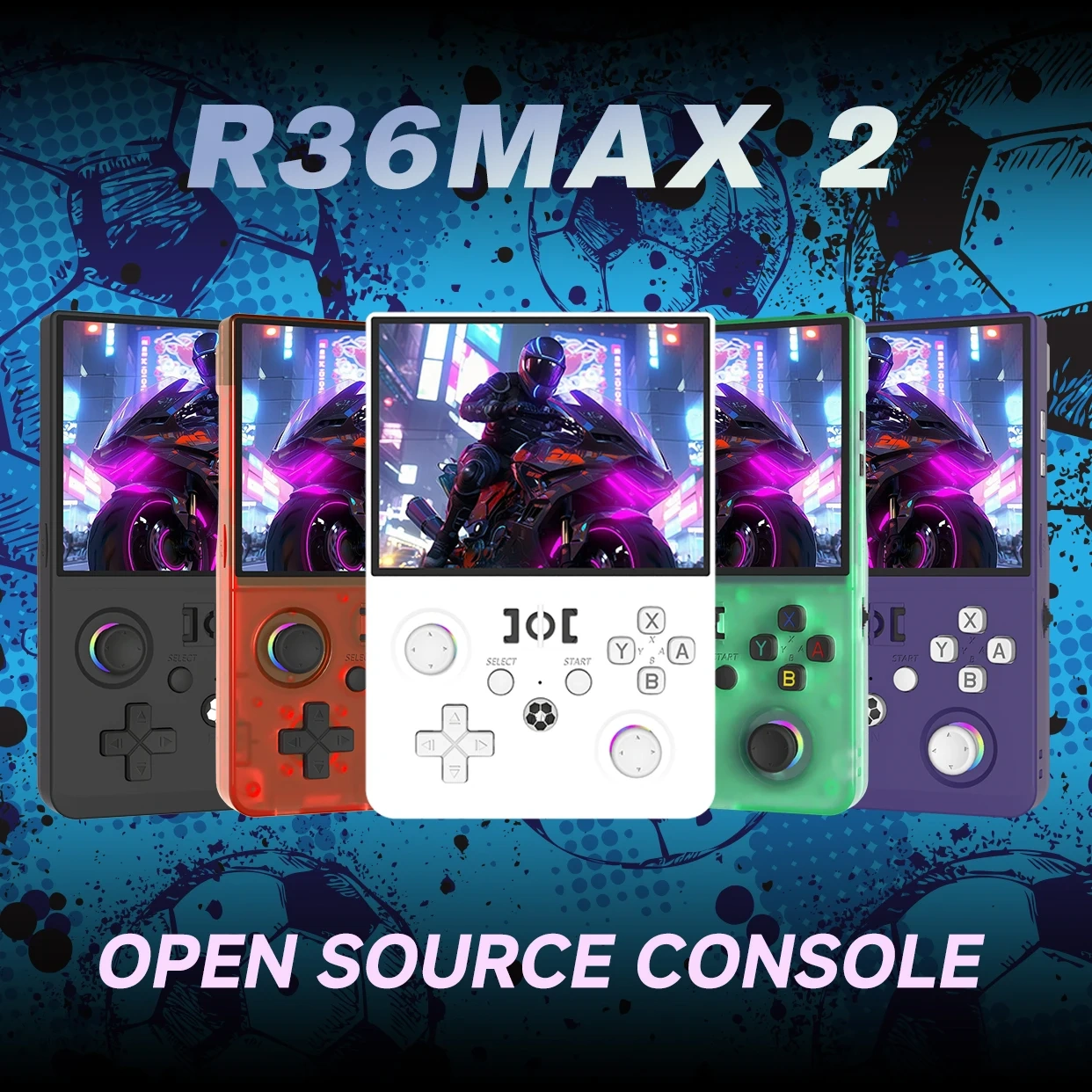 R36Max2 Retro Handheld Game Console Linux System 4.5 Inch IPS Screen 64G/128G Portable Pocket Player Built-in 22000+ Games,Shenzhen Weihong Technology Co., Ltd.,R36Max2 Retro Handheld Game Console Linux System 4.5 Inch IPS Screen 64G/128G Portable Pocket Player Built-in 22000+ Games