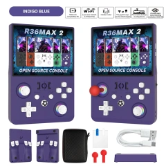 R36Max2 Retro Handheld Game Console Linux System 4.5 Inch IPS Screen 64G/128G Portable Pocket Player Built-in 22000+ Games,Shenzhen Weihong Technology Co., Ltd.,R36Max2 Retro Handheld Game Console Linux System 4.5 Inch IPS Screen 64G/128G Portable Pocket Player Built-in 22000+ Games