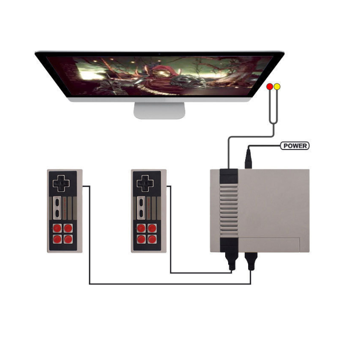 NES620 All-in-one Home Game Console FC Classic Retro Nostalgia 600+ Games Doubles Gaming Controller,Shenzhen Weihong Technology Co., Ltd.,NES620 All-in-one Home Game Console FC Classic Retro Nostalgia 600+ Games Doubles Gaming Controller