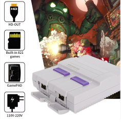 Factory Price 821 HD Game Console Super Mini SNES 8-bit Game Console NWS Classic Edition Built-in 821 Models Two person handle,Shenzhen Weihong Technology Co., Ltd.,Factory Price 821 HD Game Console Super Mini SNES 8-bit Game Console NWS Classic Edition Built-in 821 Models Two person handle