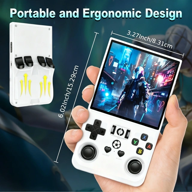 R36Max Handheld Game Console — Available in 5 Colors — Mini Handheld Console with 4.0-inch IPS Screen and USB Charging,Shenzhen Weihong Technology Co., Ltd.,R36Max Handheld Game Console — Available in 5 Colors — Mini Handheld Console with 4.0-inch IPS Screen and USB Charging