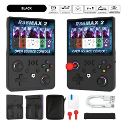 R36Max2 Retro Handheld Game Console Linux System 4.5 Inch IPS Screen 64G/128G Portable Pocket Player Built-in 22000+ Games,Shenzhen Weihong Technology Co., Ltd.,R36Max2 Retro Handheld Game Console Linux System 4.5 Inch IPS Screen 64G/128G Portable Pocket Player Built-in 22000+ Games