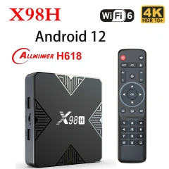 X98H Android 12.0 Allwinner H618 100M LAN Dual Wifi6 2.4G 5G 4K Media Player 4G 32G H.265 HDR Set Top Box Smart TV BOX,Shenzhen Weihong Technology Co., Ltd.,X98H Android 12.0 Allwinner H618 100M LAN Dual Wifi6 2.4G 5G 4K Media Player 4G 32G H.265 HDR Set Top Box Smart TV BOX