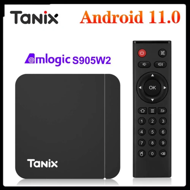 Tanix W2 Smart TV Box Android 11 Amlogic S905W2 Android 11.0 Media Player H.265 AV1 Dual Wifi HDR 10+  Set Top Box,Shenzhen Weihong Technology Co., Ltd.,Smart TV Box Android 11 Tanix W2