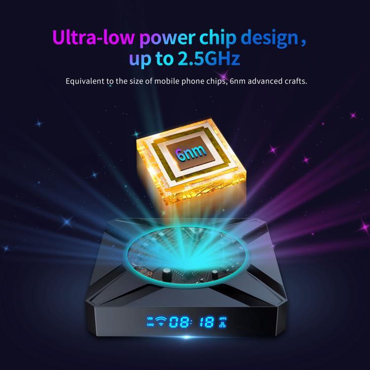 Boîtier TV Android X96M300 compatible 4K HDR10, processeur quadricœur Amlogic S905X5M, 4 Go de RAM et 32 Go de ROM, Shenzhen Weihong Technology Co., Ltd.
