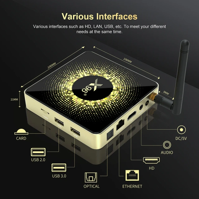 X96 X10 Amlogic S928X TV Box 8GB 64GB Support Dolby 8K USB3.0 Wifi6 BT5.2 1000M LAN Google Voice Set Top Box Media Player X96X10,Shenzhen Weihong Technology Co., Ltd.,X96 X10 Amlogic S928X TV Box
