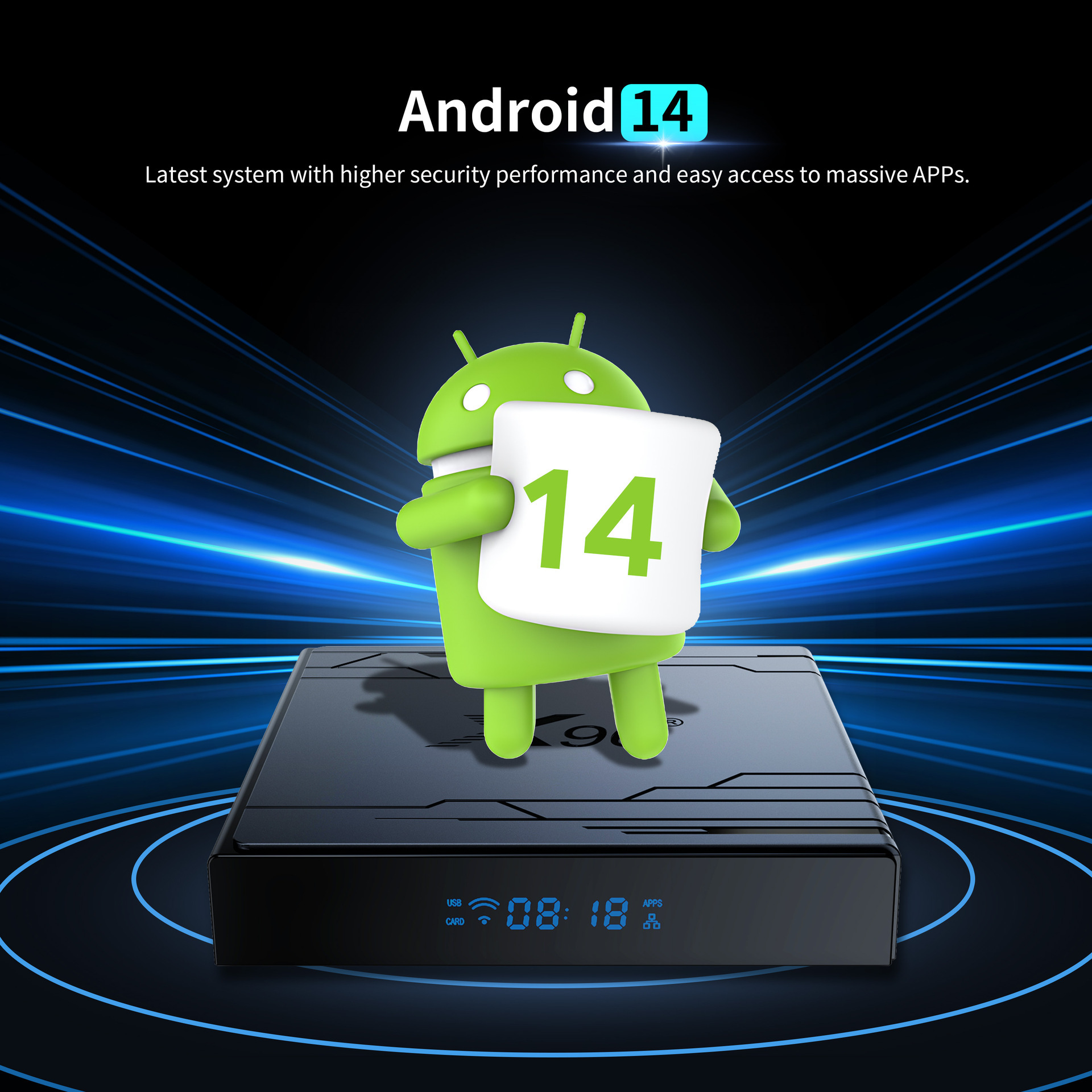 Décodeur réseau X96NEX Jingchen S905Y5 Android 14 BT 5 Wi-Fi 6, Shenzhen Weihong Technology Co., Ltd., Décodeur réseau X96NEX S905Y5