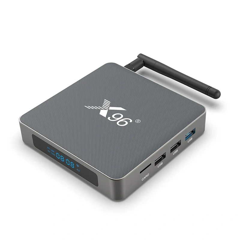 Boîtier TV intelligent X96 X6 RK3566, 8 Go/64 Go, double Wi-Fi 2,4 GHz/5 GHz, antenne externe, système d'exploitation Android 11, décodeur multimédia, Shenzhen Weihong Technology Co., Ltd.