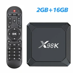 Boîtier TV intelligent X98K Android 13 RK3528, compatible 2G/16G, 2,4G/5G, Wi-Fi double bande, Bluetooth 5.0, 4 Go/32 Go, Wi-Fi 6, lecteur multimédia, Shenzhen Weihong Technology Co., Ltd.