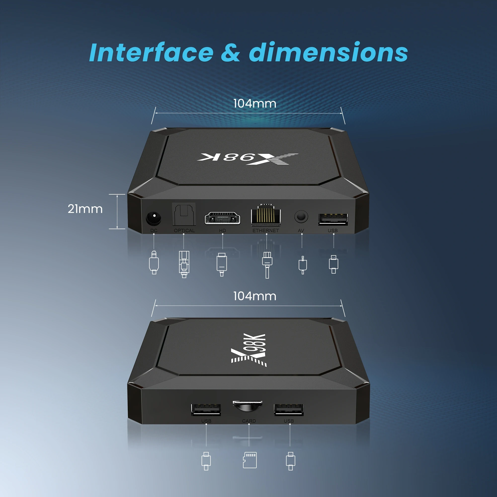 Boîtier TV intelligent X98K Android 13 RK3528, compatible 2G/16G, 2,4G/5G, Wi-Fi double bande, Bluetooth 5.0, 4 Go/32 Go, Wi-Fi 6, lecteur multimédia, Shenzhen Weihong Technology Co., Ltd.
