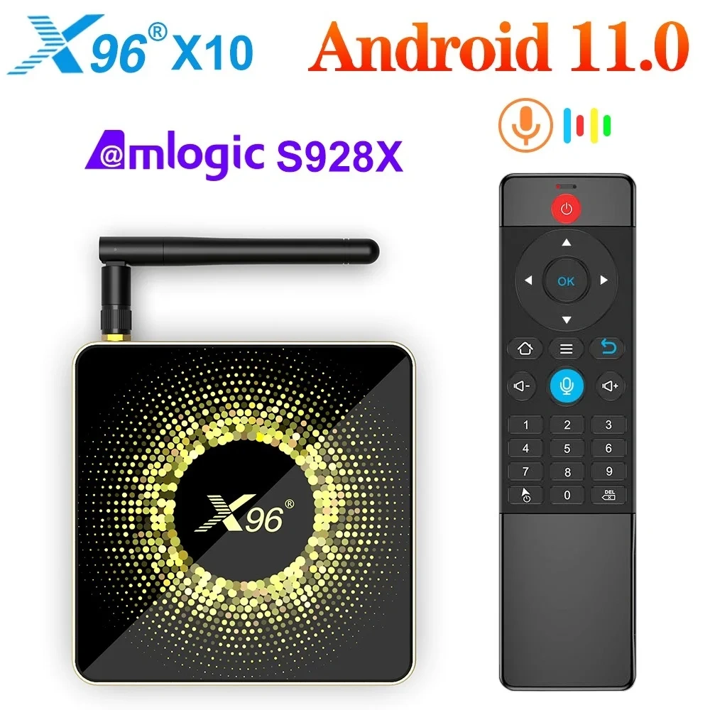 X96 X10 Amlogic S928X TV Box 8GB 64GB Support Dolby 8K USB3.0 Wifi6 BT5.2 1000M LAN Google Voice Set Top Box Media Player X96X10,Shenzhen Weihong Technology Co., Ltd.,X96 X10 Amlogic S928X TV Box