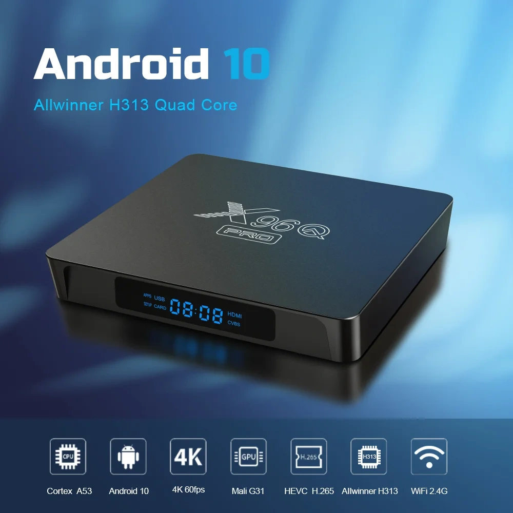 X96Q PRO Smart TV BOX Android 10 Allwinner H313 2GB 16GB X96Q PRO 2.4G WiFi 4K HD Set-Top Box Media Player,Shenzhen Weihong Technology Co., Ltd.,X96Q PRO Smart TV BOX Android 10 Allwinner H313