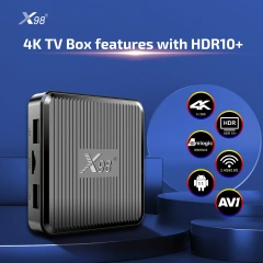 Boîtier TV X98Q Android 11 Amlogic S905W2 2 Go 16 Go / 1 Go 8 Go AV1 3D Wi-Fi 2,4 GHz 5 GHz 4K HDR Lecteur multimédia intelligent pour la maison, Shenzhen Weihong Technology Co., Ltd.