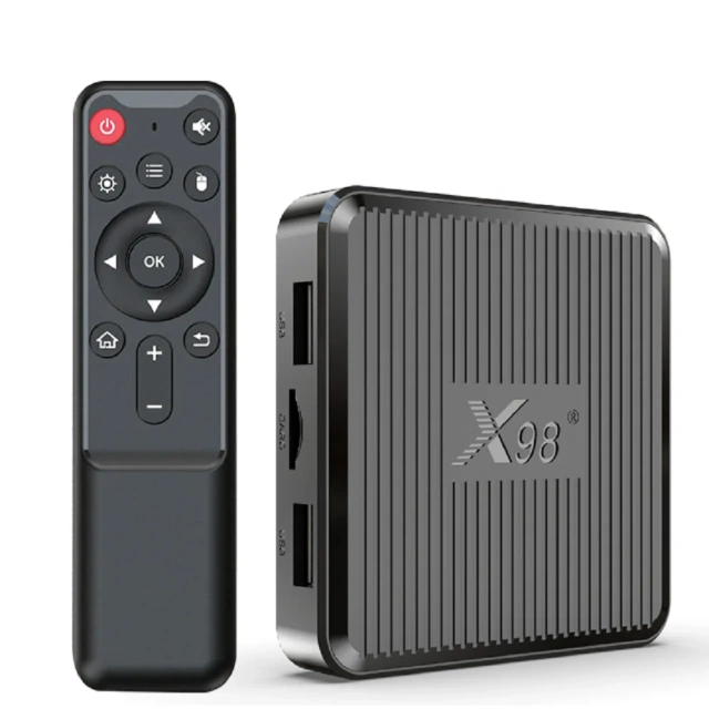 Boîtier TV X98Q Android 11 Amlogic S905W2 2 Go 16 Go / 1 Go 8 Go AV1 3D Wi-Fi 2,4 GHz 5 GHz 4K HDR Lecteur multimédia intelligent pour la maison, Shenzhen Weihong Technology Co., Ltd.