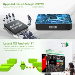 Tanix W2 Smart TV Box Android 11 Amlogic S905W2 Android 11.0 Media Player H.265 AV1 Dual Wifi HDR 10+  Set Top Box,Shenzhen Weihong Technology Co., Ltd.,Smart TV Box Android 11 Tanix W2