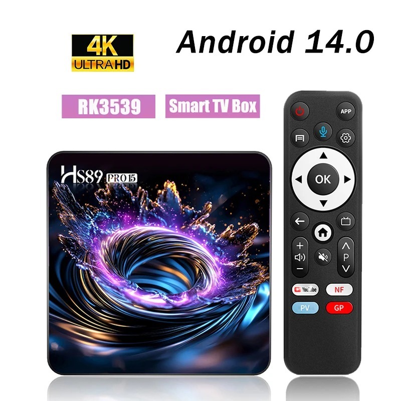 Factory price HS89 PRO15 Android 14.0 BT5.4 Wifi6 RK3539 4K Voice Remote Media Player Set Top Box Smart Android TV Box,Shenzhen Weihong Technology Co., Ltd.,Factory price HS89 PRO15 Set Top Box Smart Android TV Box
