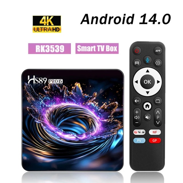 Factory price HS89 PRO15 Android 14.0 BT5.4 Wifi6 RK3539 4K Voice Remote Media Player Set Top Box Smart Android TV Box,Shenzhen Weihong Technology Co., Ltd.,Factory price HS89 PRO15 Set Top Box Smart Android TV Box