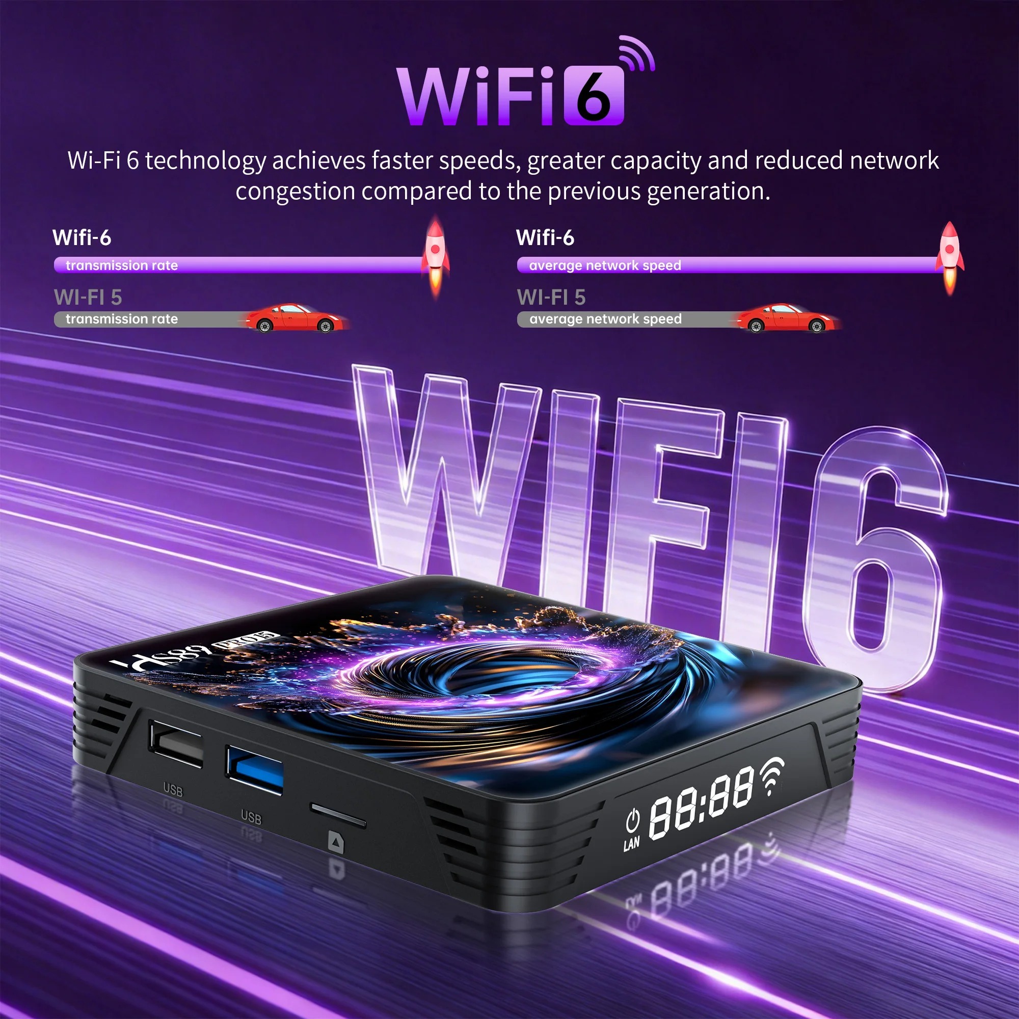Factory price HS89 PRO15 Android 14.0 BT5.4 Wifi6 RK3539 4K Voice Remote Media Player Set Top Box Smart Android TV Box,Shenzhen Weihong Technology Co., Ltd.,Factory price HS89 PRO15 Set Top Box Smart Android TV Box