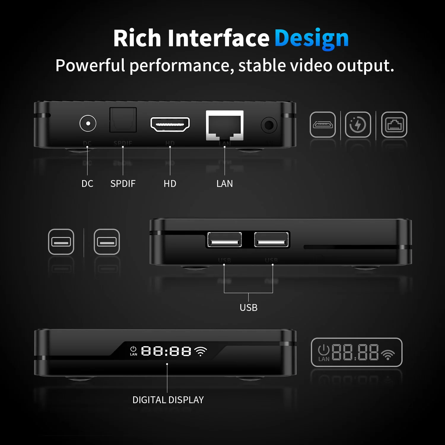 X88 PRO X5M TV BOX 2.4G /5G dual-band Wifi Mali-G310 Android 14.0 4K Dc 5V/2A Voice Mediaplayer Set top box,Shenzhen Weihong Technology Co., Ltd.,X88 PRO X5M TV BOX Set top box