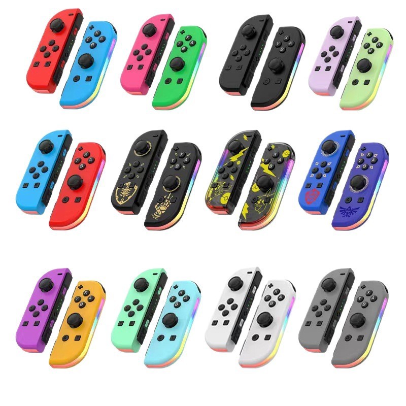 Manette de jeu Joy 02 RGB LED 5.2 BT Switch L/R pour Nintendo Switch/Lite/Console OLED avec double vibration pour PC, Shenzhen Weihong Technology Co., Ltd., Manette de jeu Joy 02 RGB LED 5.2 BT Switch L/R pour Nintendo Switch/Lite/Console OLED avec double vibration pour PC