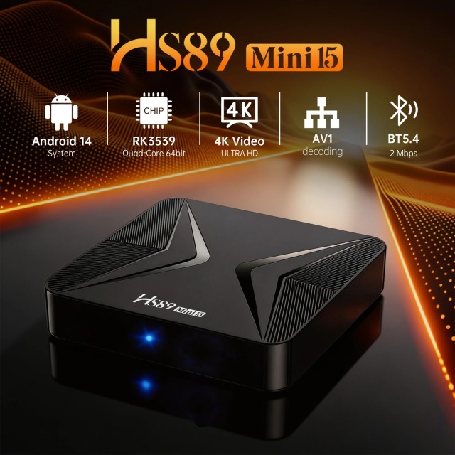 HS89 Mini15 RK3539 TV Box Rockchip Asistente de Voz Decodificador de Video 4K, Shenzhen Weihong Technology Co., Ltd., HS89 Mini15 RK3539 TV Box Decodificador