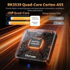HS89 Mini15 RK3539 TV Box Rockchip Asistente de Voz Decodificador de Video 4K, Shenzhen Weihong Technology Co., Ltd., HS89 Mini15 RK3539 TV Box Decodificador