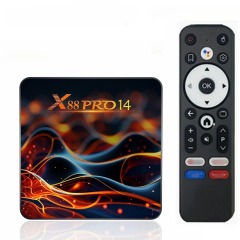 Décodeur X88 Pro 14 RK3518 Quad Core 2 Go de RAM 16 Go de ROM 4K LAN Wi-Fi 6 100 Mbit/s Bluetooth 5.0, Shenzhen Weihong Technology Co., Ltd.