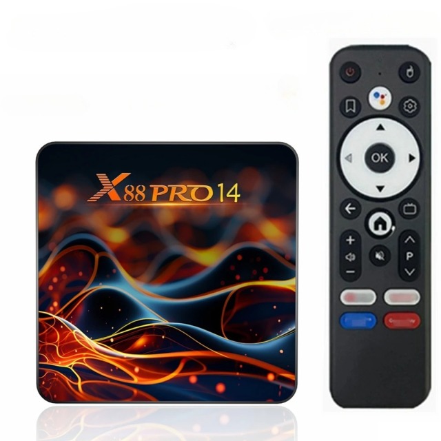 Décodeur X88 Pro 14 RK3518 Quad Core 2 Go de RAM 16 Go de ROM 4K LAN Wi-Fi 6 100 Mbit/s Bluetooth 5.0, Shenzhen Weihong Technology Co., Ltd.