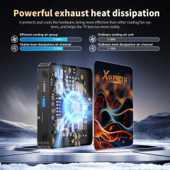 Décodeur X88 Pro 14 RK3518 Quad Core 2 Go de RAM 16 Go de ROM 4K LAN Wi-Fi 6 100 Mbit/s Bluetooth 5.0, Shenzhen Weihong Technology Co., Ltd.