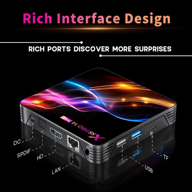 Boîtier TV intelligent X88 Pro 14 Max Android 14.0, Shenzhen Weihong Technology Co., Ltd., Boîtier TV intelligent X88 Pro 14 Max Android 14.0