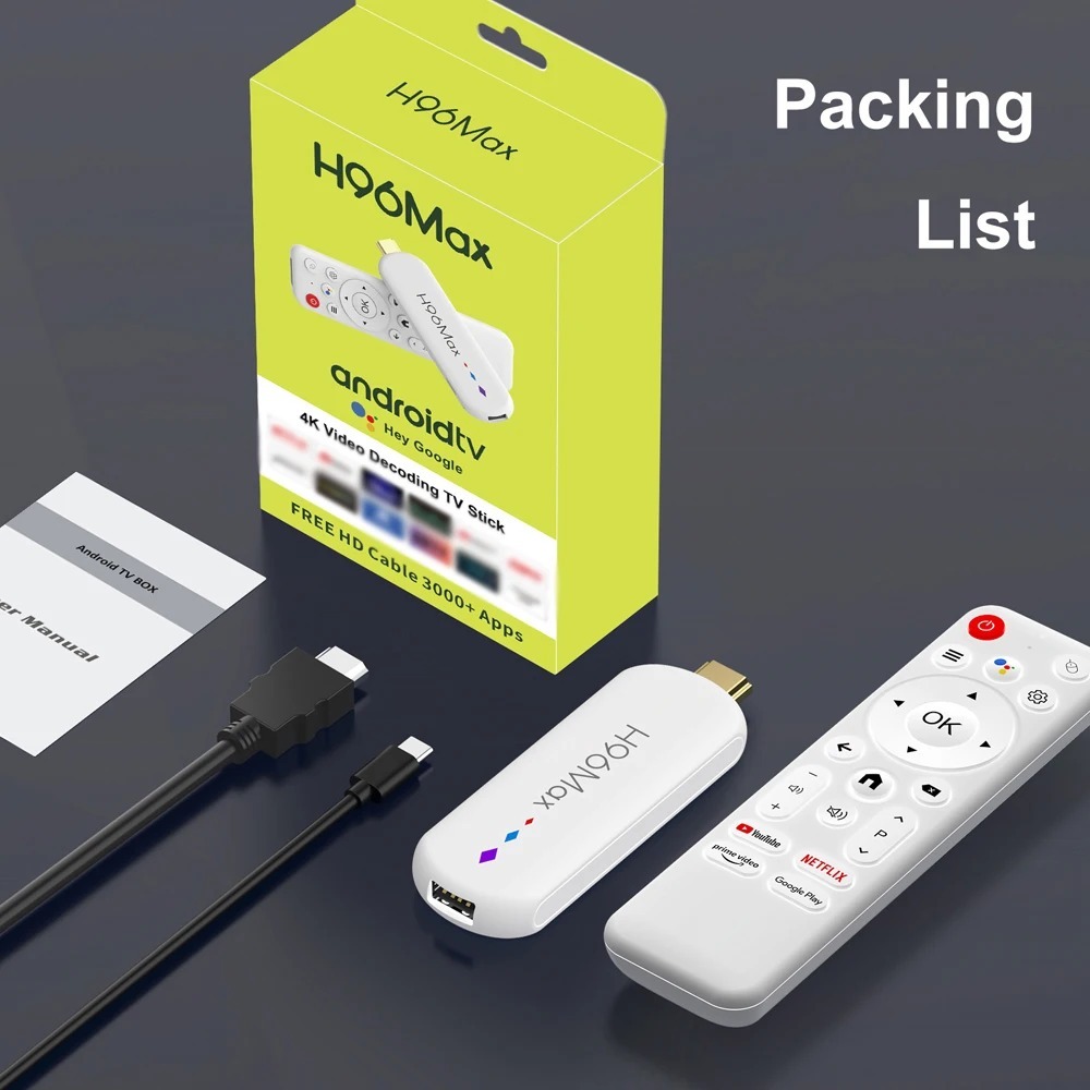 Clé TV connectée H96 Max M20 Quad-Core avec lecteur multimédia, assistant vocal et prise en charge du streaming 4K (2 Go ou 16 Go de RAM), Shenzhen Weihong Technology Co., Ltd.