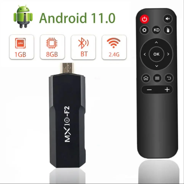 Clé TV MX10 F2 Allwinner RK3228ATV avec processeur graphique ARM Mali-400 MP2, Wi-Fi 2,4 GHz/5 GHz et Bluetooth 4.0, Shenzhen Weihong Technology Co., Ltd., Clé TV MX10 F2 Allwinner RK3228ATV avec processeur graphique ARM Mali-400 MP2, Wi-Fi 2,4 GHz/5 GHz et Bluetooth 4.0