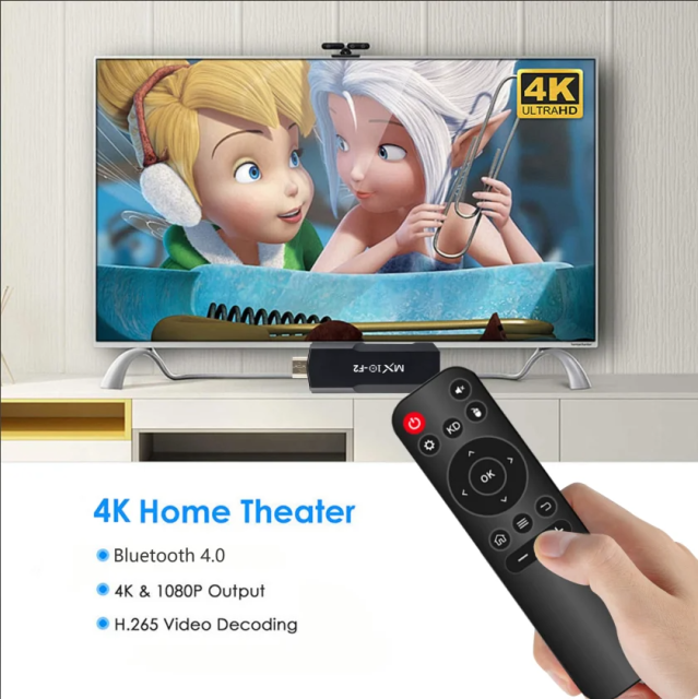 Clé TV MX10 F2 Allwinner RK3228ATV avec processeur graphique ARM Mali-400 MP2, Wi-Fi 2,4 GHz/5 GHz et Bluetooth 4.0, Shenzhen Weihong Technology Co., Ltd., Clé TV MX10 F2 Allwinner RK3228ATV avec processeur graphique ARM Mali-400 MP2, Wi-Fi 2,4 GHz/5 GHz et Bluetooth 4.0