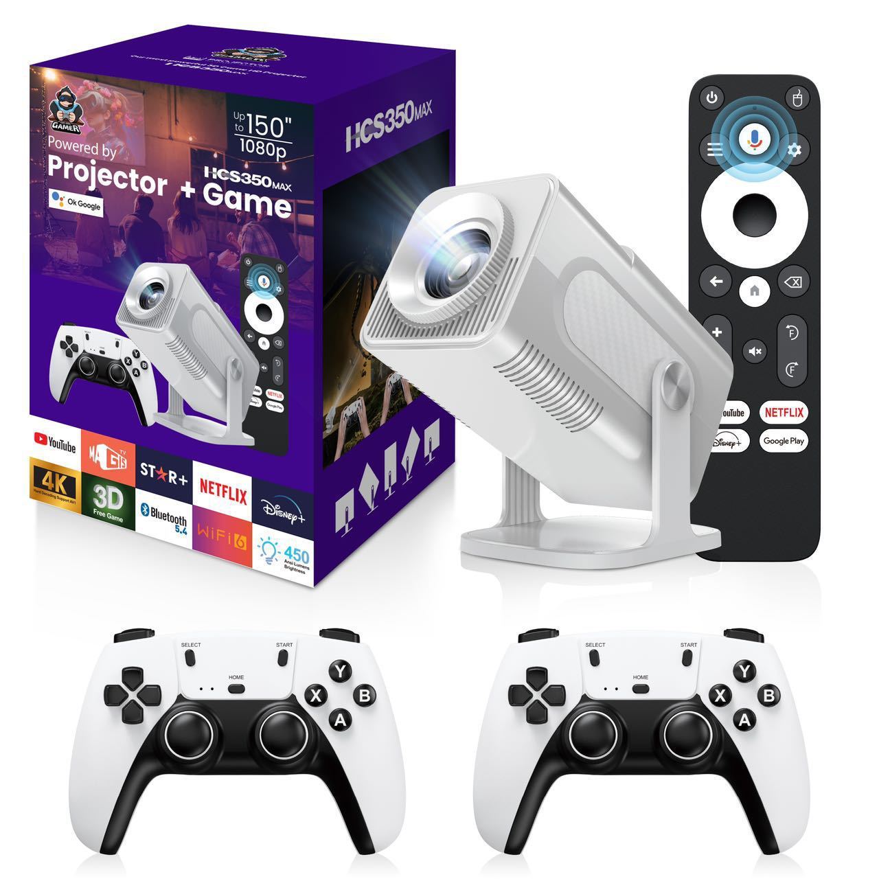HCS350MAX Portable HD Video Retro Game Consoles 10000 Android 11 LCD Proyector Video Wifi Wireless Gamepad 3D Home Theater,Shenzhen Weihong Technology Co., Ltd.,HCS350MAX Portable HD Video Retro Game Consoles 1