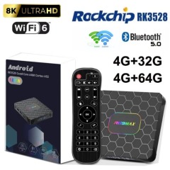 Reproductor multimedia para cine en casa R69 Max Android 14, Rockchip 3528 HDR10+ 8K, Shenzhen Weihong Technology Co., Ltd., Reproductor multimedia para TV R69 Max Android 14