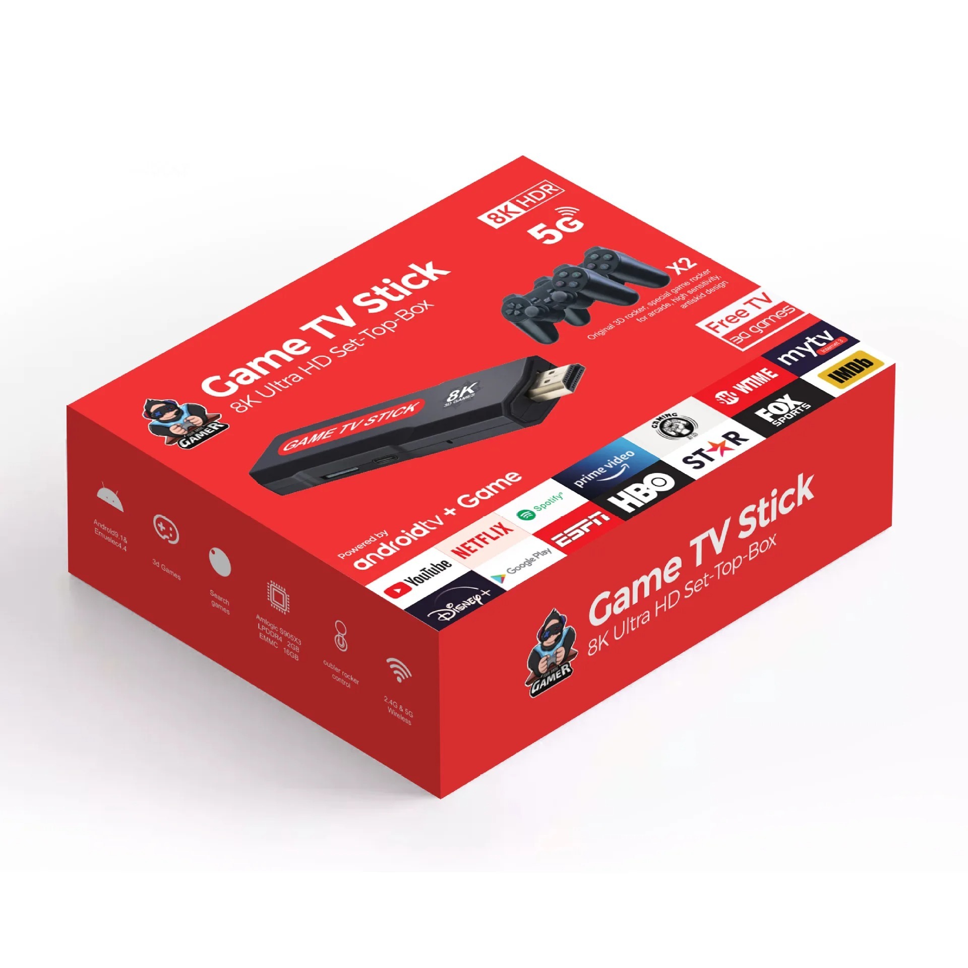 Manufacturer Factory Price X2 Video Game stick Android 12 8K TV BOX 2.4G/5G Double Wireless Controller Retro 30000 Games,Shenzhen Weihong Technology Co., Ltd.,Manufacturer Factory Price X2 Video Game stick