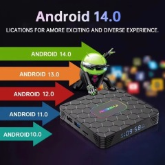 Reproductor multimedia para cine en casa R69 Max Android 14, Rockchip 3528 HDR10+ 8K, Shenzhen Weihong Technology Co., Ltd., Reproductor multimedia para TV R69 Max Android 14