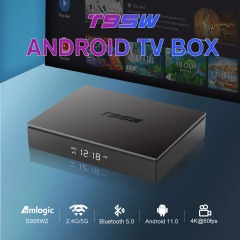 Boîtier TV Android 11 T95W avec processeur Amlogic S905W2, lecteur multimédia, Shenzhen Weihong Technology Co., Ltd.