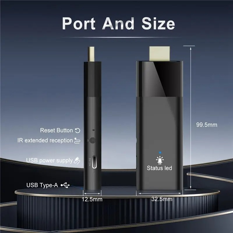 Q6 Mini TV Stick Android 10 2GB+8GB 2.4G+5G Wifi+BT4.0 H313 Smart TV Box Android TV Stick, Shenzhen Weihong Technology Co., Ltd., Q6 Mini TV Stick Android 10 H313 Smart TV Stick