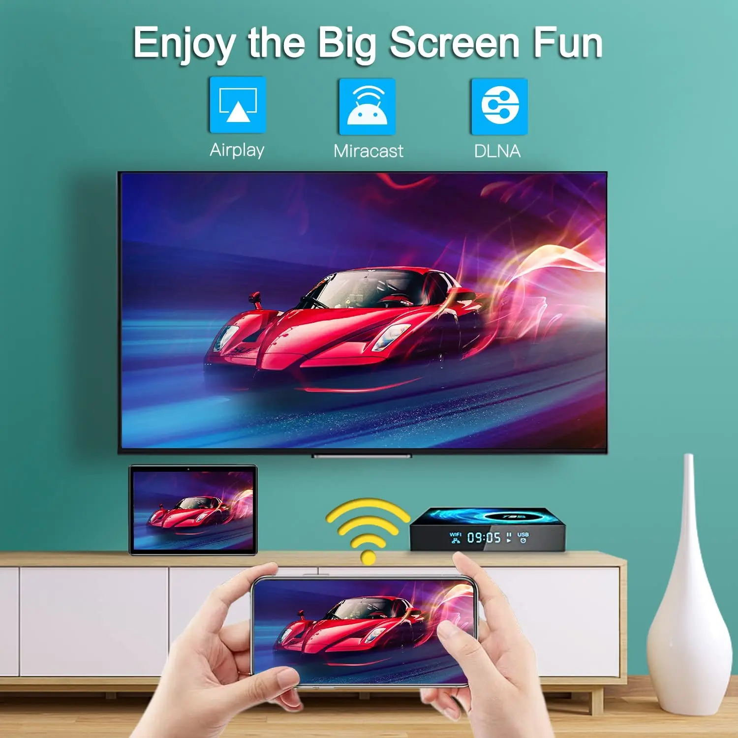 Boîtier TV intelligent T95 Android16 Allwinner H616, Shenzhen Weihong Technology Co., Ltd., Boîtier TV intelligent T95 Android16 Allwinner H616