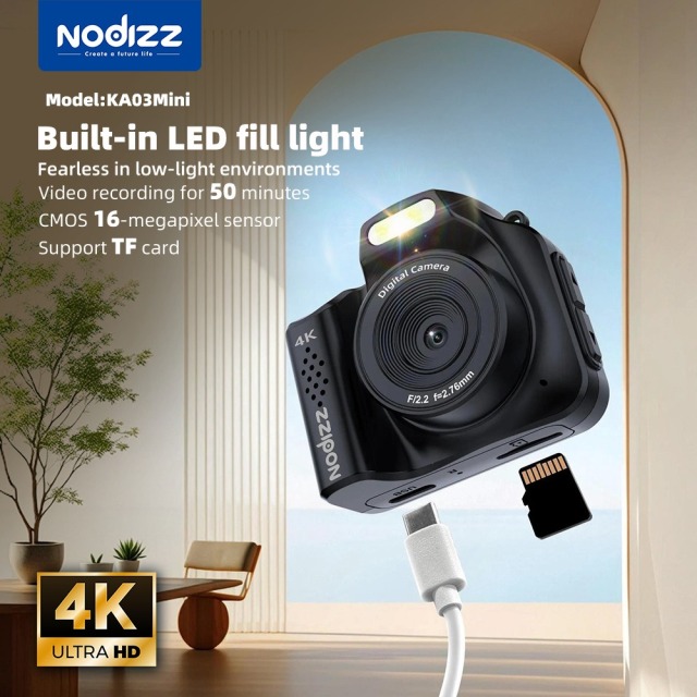 Cámara de estudiantes KA03Mini 4K de alta definición para exteriores, pantalla grande y ángulo completo, Shenzhen Weihong Technology Co., Ltd., Cámara de estudiantes KA03Mini 4K de pantalla grande y ángulo completo