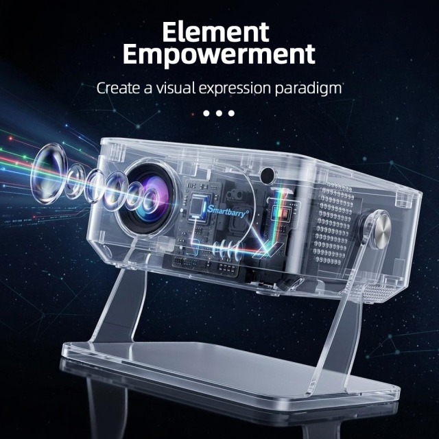 Mini projecteur sans fil portable HT29 pour la maison, haute définition 4K, à fixation murale, Shenzhen Weihong Technology Co., Ltd., Mini projecteur sans fil portable HT29 pour la maison