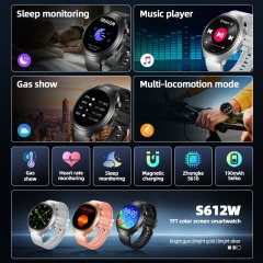 S612W GPS Navigation 1.5inch TFT HD Large Screen Magnetic Charging Bluetooth Smart Watch,Shenzhen Weihong Technology Co., Ltd.,S612W GPS  Magnetic Charging Bluetooth Smart Watch