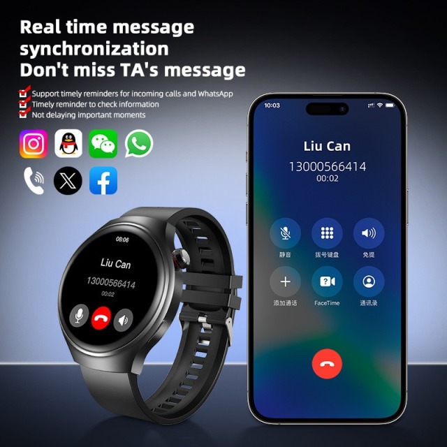 S612W GPS Navigation 1.5inch TFT HD Large Screen Magnetic Charging Bluetooth Smart Watch,Shenzhen Weihong Technology Co., Ltd.,S612W GPS  Magnetic Charging Bluetooth Smart Watch