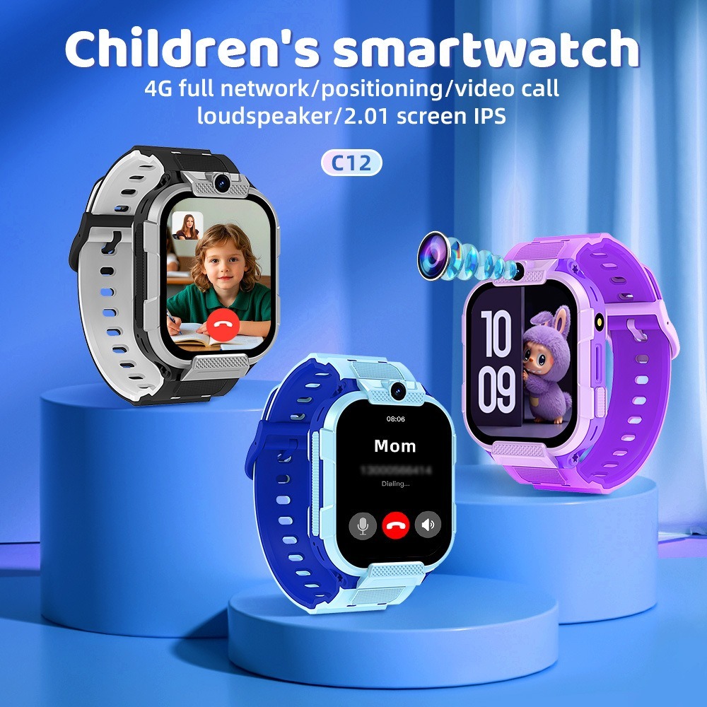 C12 Children's 4G Calling Large Screen GPS Smartwatch,Shenzhen Weihong Technology Co., Ltd.,C12 Children's 4G Calling Large Screen GPS Smartwatch